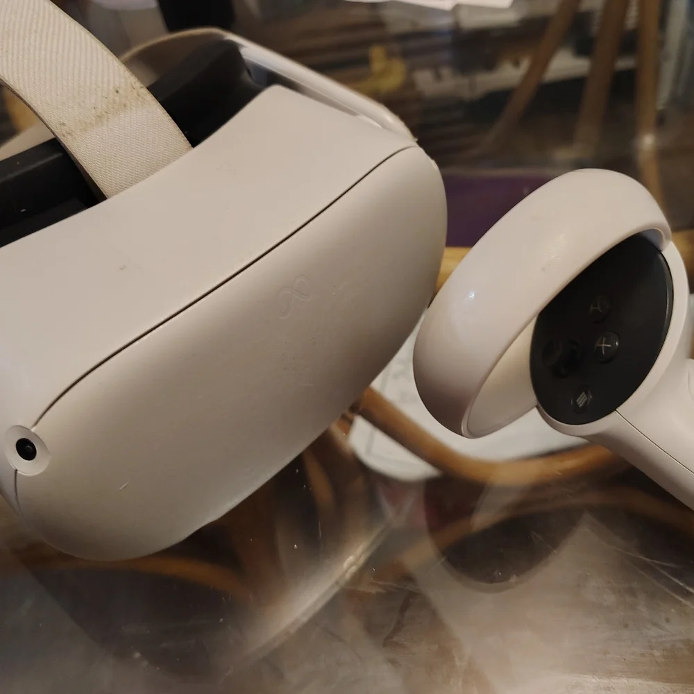 2 VR Headsets and 3 Controllers
